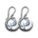 Aretes de lunas gemelas